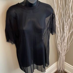 Sheer black t shirt size medium